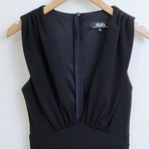 LULU'S V-NECK BLACK JUMPSUIT